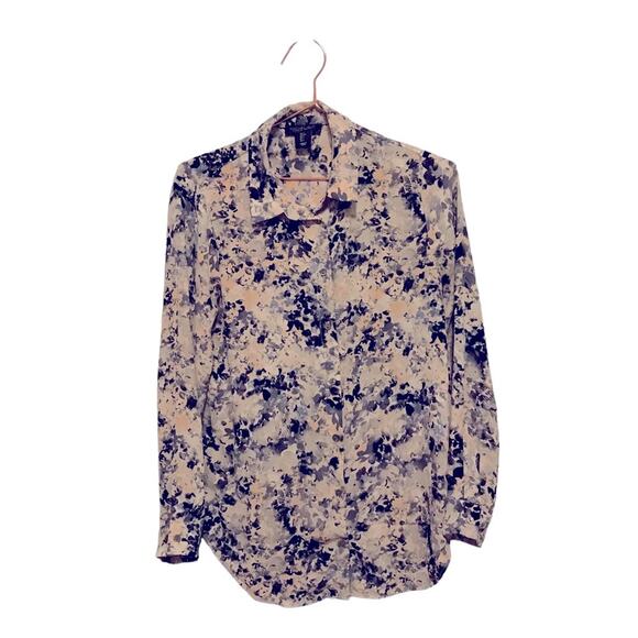 Rachel Zoe Watercolor Button-Down Blouse - Size Small - Picture 1 of 7